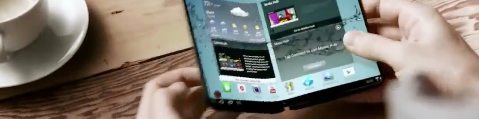 2014 Samsung Flexible OLED Display Phone and Tab Concept（IndVideos）