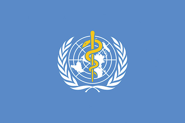 図10──1948に設立された世界保健機関（WHO）の旗。（「世界保健機関」wikipedia）