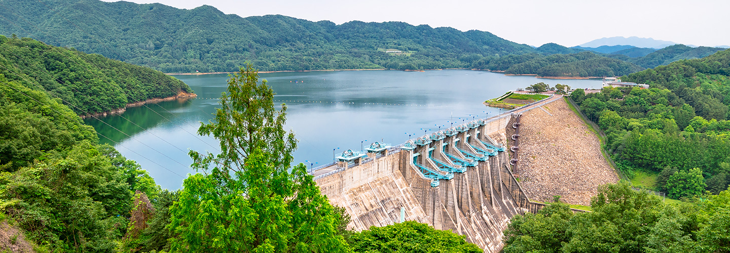 韓国　ダム　発電　イメージ