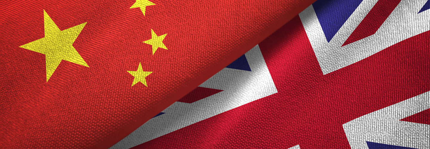 英国　中国　国旗　イメージ