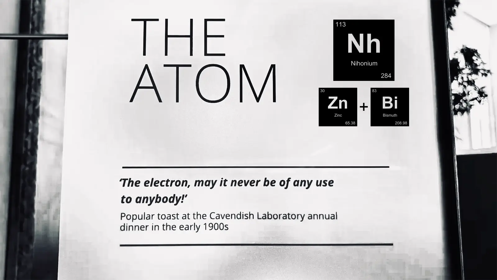 自由な楽園によるニホニウム（Nh113）の発見と「役に立たない研究」の偉大なる価値